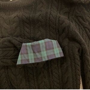 Vineyard Vines Black Cable Knit Sweater Cashmere